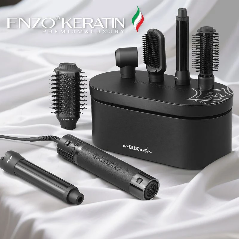 سشوار برس‌دار حرفه ای 1400 وات انزو پروفیشینال مدل KERATIN B1