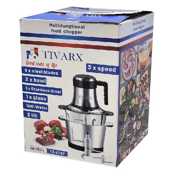 خردکن تیوارکس مدل TX-6187 دو کاسه